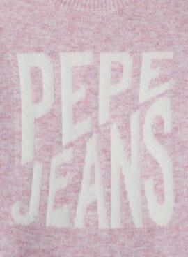 Pullover Pepe Jeans Bekky in Rosa für Mädchen.