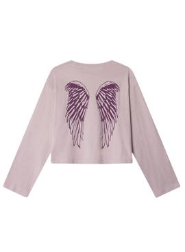 T-shirt Pepe Jeans Ally rosa für Mädchen.