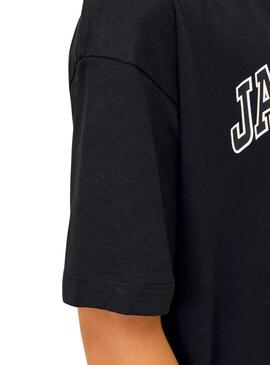 T-Shirt Jack and Jones Caleb Varsity Schwarz Kinder