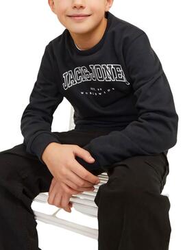 Pullover Jack and Jones Caleb Varsity schwarz Kinder