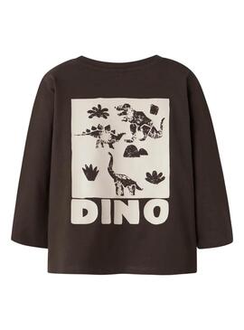 T-Shirt Name It Niklaus braun für Jungen