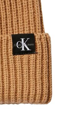 Set Mütze und Schal Calvin Klein Kamel für Kinder
