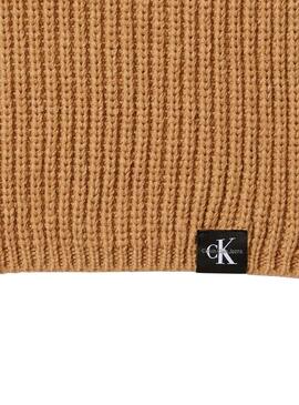 Set Mütze und Schal Calvin Klein Kamel für Kinder