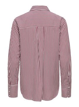 Bluse Only Berit in Rot und Weiß für Damen