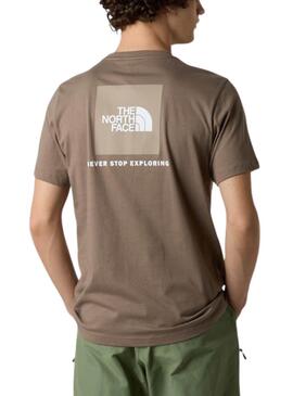 T-Shirt The North Face Box braun für Herren.