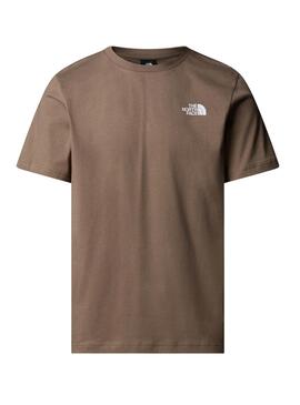 T-Shirt The North Face Box braun für Herren.