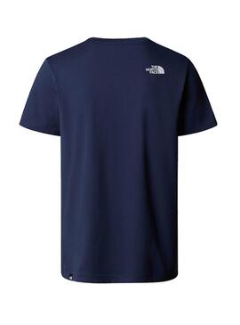 T-Shirt The North Face Simple Dome blau für Herren