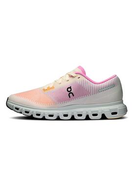 Turnschuhe On Cloud 6 rosa und orange für Damen