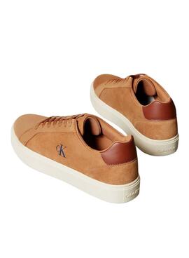 Turnschuhe Calvin Klein Jeans Classis Cupsole braun für Herren.