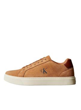 Turnschuhe Calvin Klein Jeans Classis Cupsole braun für Herren.