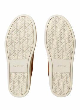 Turnschuhe Calvin Klein Jeans Classis Cupsole braun für Herren.