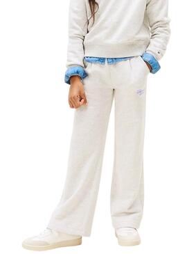Jogger Hose Tommy Hilfiger Varsity grau Mädchen