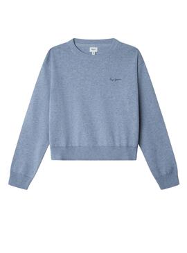Pepe Jeans Bayla blauer Logo-Pullover für Mädchen