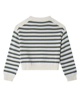 Pullover Pepe Jeans Beck gestreift für Mädchen.