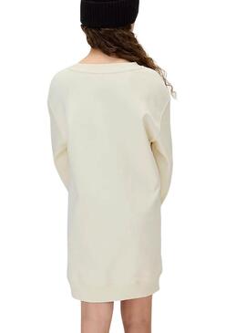 Kleid Calvin Klein Towling Monogramm beige Mädchen