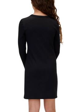 Schwarzes Calvin Klein Bodycon-Kleid für Mädchen.