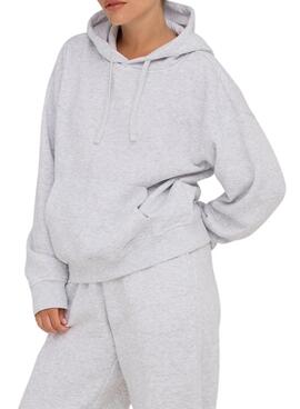 Sweatshirt Only Best Hood grau für Damen