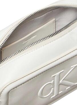 Handtasche Calvin Klein Jeans Bold Camera in Weiß für Damen