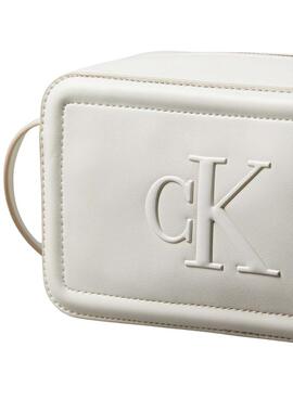 Handtasche Calvin Klein Jeans Bold Camera in Weiß für Damen