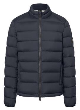 Ecoalf Navy Blue Beret Jacke für Herren