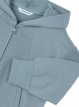 Sweatshirt Mayoral Reißverschluss blau für Mädchen