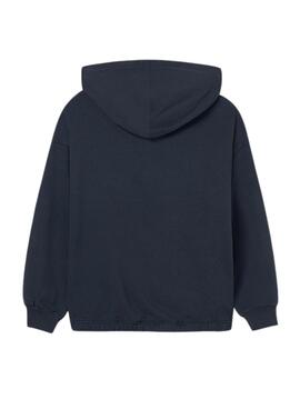 Langes Marineblau Mayoral Kapuzenpullover für Mädchen