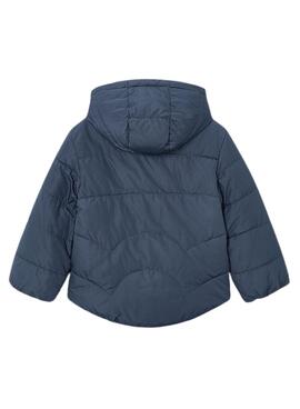 Mädchen blauer gepolsterter umkehrbarer Mayoral Mantel