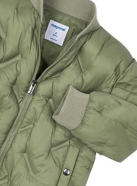 Bomberjacke Mayoral unisex in Grün mit Polsterung.