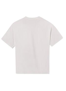 T-Shirt Mayoral Druck Relief Weiß für Jungen