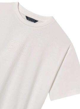 T-Shirt Mayoral Druck Relief Weiß für Jungen