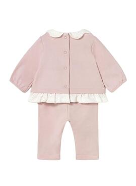 Set Mayoral Leggings und rosa T-Shirt für Babys.
