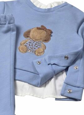 Set Mayoral Sweatshirt und Babyblaue Hose
