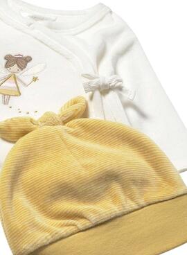 Set Mayoral 3-teiliges Ensemble gelber Babyschuh