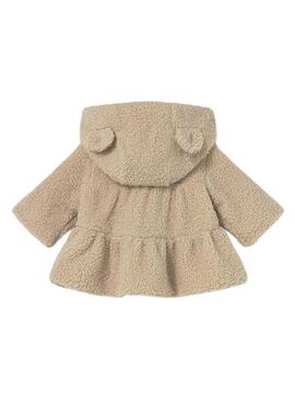 Mayoral Baby Pelzjacke mit Kapuze in Beige