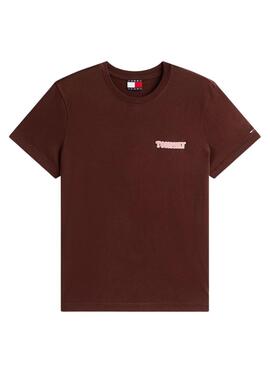 T-shirt Tommy Jeans Vintage braun für Damen