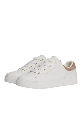 Turnschuhe Tommy Hilfiger Casual Cupsole weiß für Damen.