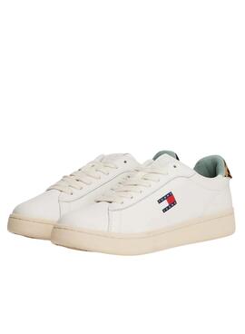 Turnschuhe Tommy Jeans Archive 98 Leopard weiß für Damen
