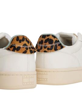 Turnschuhe Tommy Jeans Archive 98 Leopard weiß für Damen