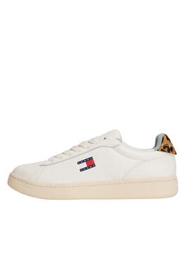Turnschuhe Tommy Jeans Archive 98 Leopard weiß für Damen
