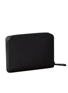 Brieftasche Calvin Klein Utility Reißverschluss klein schwarz für Damen