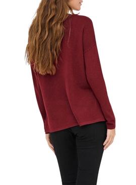  Pullover Only Malio Granatrot für Damen