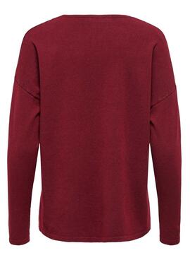  Pullover Only Malio Granatrot für Damen