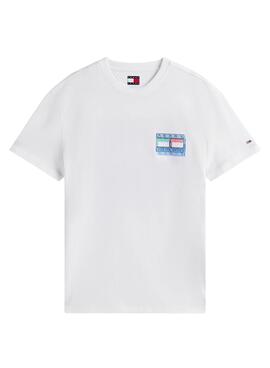 T-shirt Tommy Jeans DNA Flag weiß für Herren