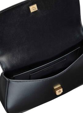 Handtasche Calvin Klein Jeans Kette Ck Schwarz für Damen