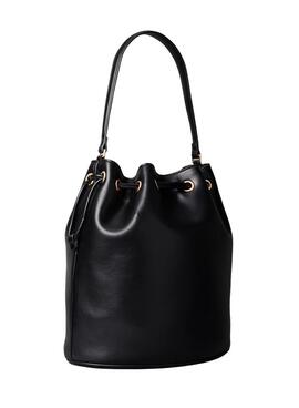 Handtasche Calvin Klein Jeans Bucket Monogramm schwarz für Damen