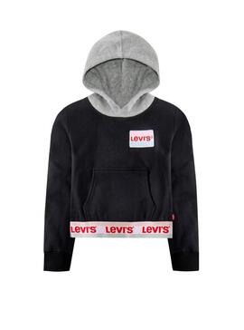 Sweatshirt Levis Contrast Hood Schwarz Für Mädchen