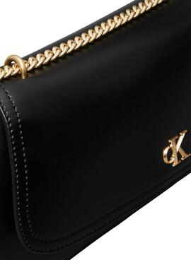 Handtasche Calvin Klein Jeans Kettentasche Ck Convertible Schwarz für Damen