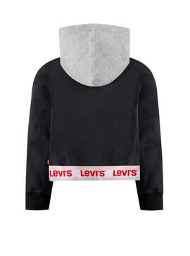 Sweatshirt Levis Contrast Hood Schwarz Für Mädchen