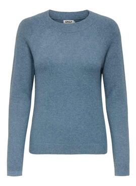 Pullover Only Rica blau für Damen.