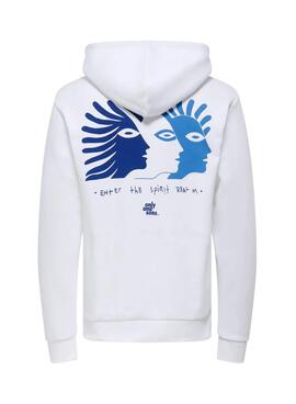Sweatshirt Only and Sons Ceres Claude weiß für Männer